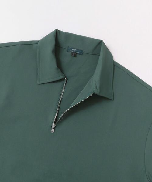 ITEMS URBANRESEARCH(アイテムズ アーバンリサーチ)の「ストレッチ布帛 ハーフジップ長袖シャツ(シャツ/ブラウス・メンズ・ブラック/グリーン/グレー系その他・MEDIUM/LARGE)」の10枚目の写真
