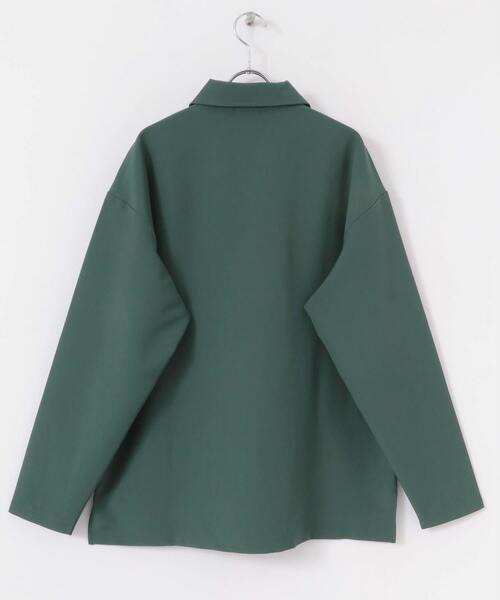 ITEMS URBANRESEARCH(アイテムズ アーバンリサーチ)の「ストレッチ布帛 ハーフジップ長袖シャツ(シャツ/ブラウス・メンズ・ブラック/グリーン/グレー系その他・MEDIUM/LARGE)」の11枚目の写真