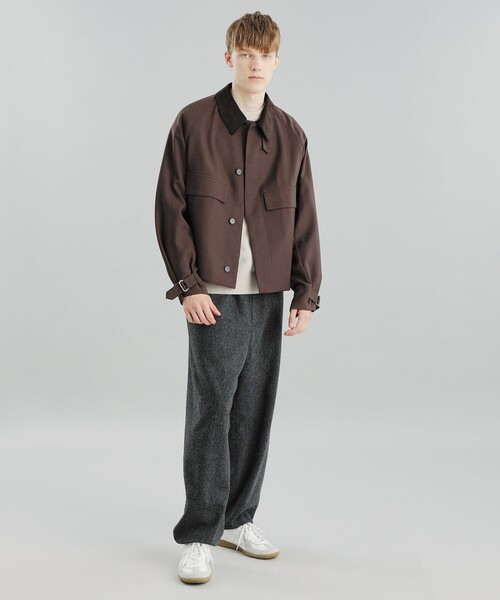 MACKINTOSH PHILOSOPHY（ﾏｯｷﾝﾄｯｼｭ ﾌｨﾛｿﾌｨｰ）の「GREY LABEL 【RUSPER(ラスパー)】ポリエステルサージ（ブルゾン・レディース・チャコールグレー/ブラウン系その他4・6/2）」の10枚目の写真