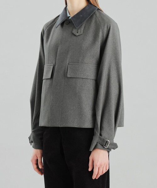 MACKINTOSH PHILOSOPHY（ﾏｯｷﾝﾄｯｼｭ ﾌｨﾛｿﾌｨｰ）の「GREY LABEL 【RUSPER(ラスパー)】ポリエステルサージ（ブルゾン・レディース・チャコールグレー/ブラウン系その他4・6/2）」の12枚目の写真