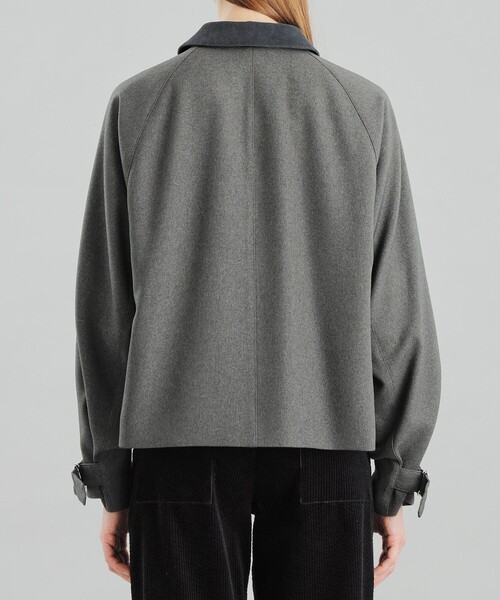 MACKINTOSH PHILOSOPHY（ﾏｯｷﾝﾄｯｼｭ ﾌｨﾛｿﾌｨｰ）の「GREY LABEL 【RUSPER(ラスパー)】ポリエステルサージ（ブルゾン・レディース・チャコールグレー/ブラウン系その他4・6/2）」の13枚目の写真