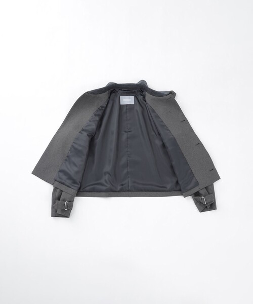 MACKINTOSH PHILOSOPHY（ﾏｯｷﾝﾄｯｼｭ ﾌｨﾛｿﾌｨｰ）の「GREY LABEL 【RUSPER(ラスパー)】ポリエステルサージ（ブルゾン・レディース・チャコールグレー/ブラウン系その他4・6/2）」の18枚目の写真