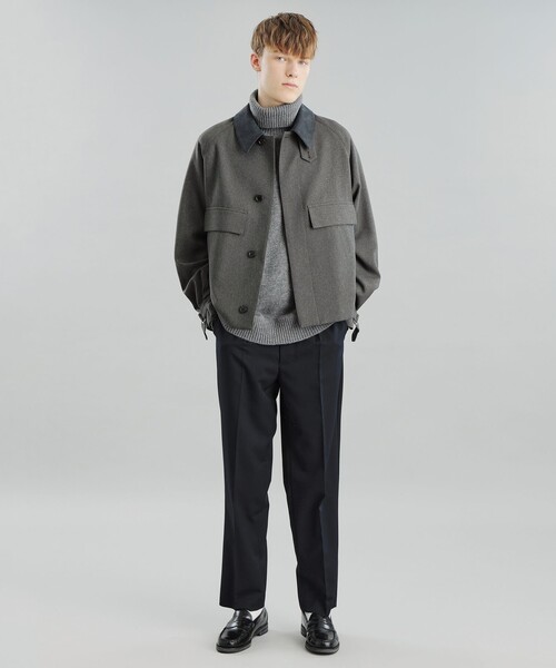 MACKINTOSH PHILOSOPHY（ﾏｯｷﾝﾄｯｼｭ ﾌｨﾛｿﾌｨｰ）の「GREY LABEL 【RUSPER(ラスパー)】ポリエステルサージ（ブルゾン・レディース・チャコールグレー/ブラウン系その他4・6/2）」の2枚目の写真