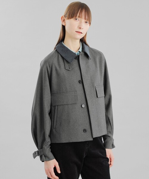 MACKINTOSH PHILOSOPHY（ﾏｯｷﾝﾄｯｼｭ ﾌｨﾛｿﾌｨｰ）の「GREY LABEL 【RUSPER(ラスパー)】ポリエステルサージ（ブルゾン・レディース・チャコールグレー/ブラウン系その他4・6/2）」の21枚目の写真
