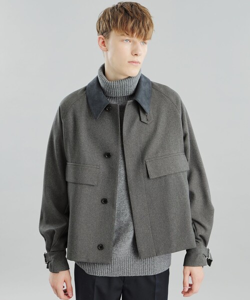 MACKINTOSH PHILOSOPHY（ﾏｯｷﾝﾄｯｼｭ ﾌｨﾛｿﾌｨｰ）の「GREY LABEL 【RUSPER(ラスパー)】ポリエステルサージ（ブルゾン・レディース・チャコールグレー/ブラウン系その他4・6/2）」の22枚目の写真