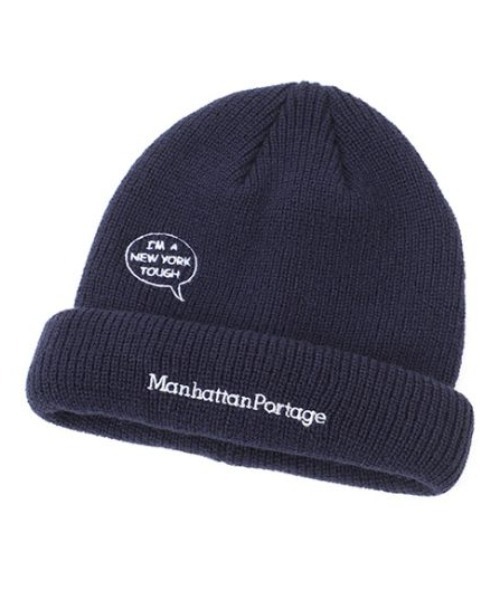 Manhattan Portage(マンハッタンポーテージ)の「Manhattan Portage/マンハッタンポーテージ ビーニー 3WAY KNIT WATCH MP175(ニットキャップ/ビーニー・メンズ・グレー/ネイビー/ブラック/ブラウン・FREE)」の4枚目の写真