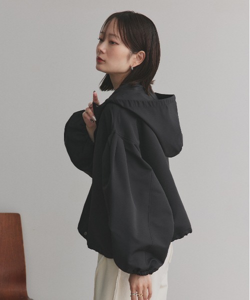 セール】バルーンスリーブ ショート丈マウンテンパーカー（マウンテン