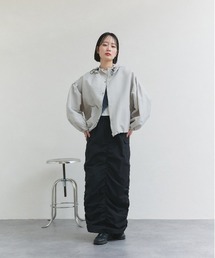 ad thie（アドティエ）の「バルーンスリーブ ショート丈マウンテンパーカー（マウンテンパーカー）」