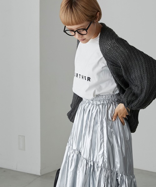 forksy.（フォルクシー）の「【forksy.】シアーモヘアニットクロップドバルーンプルオーバー（ニット/セーター・レディース・アイボリー/ブルー/チャコール・FREE）」の13枚目の写真