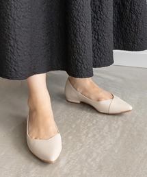 RANDA | 3E ゴールドパーツフラットパンプス(パンプス)