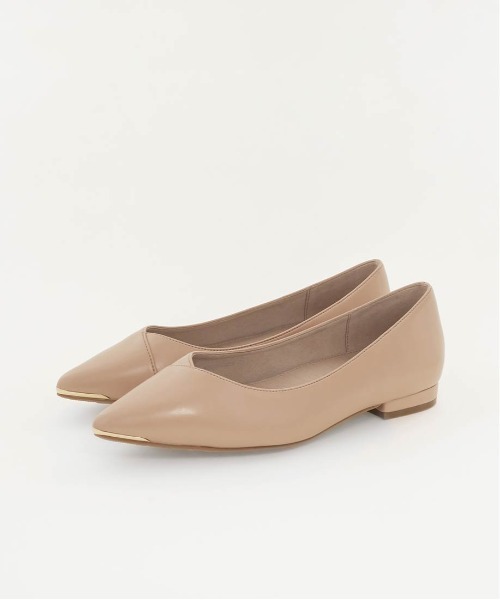 RANDA（ランダ）の「3E ゴールドパーツフラットパンプス（パンプス・レディース・ブラック/ベージュ/アイボリー/ピンク/グレー・23.5/24/23/22/22.5/24.5/25/25.5）」の11枚目の写真