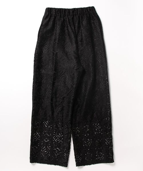 Jines（ジネス）の「ブロックレース ワイドパンツ（その他パンツ・レディース・ブラック/オフホワイト・38）」の3枚目の写真
