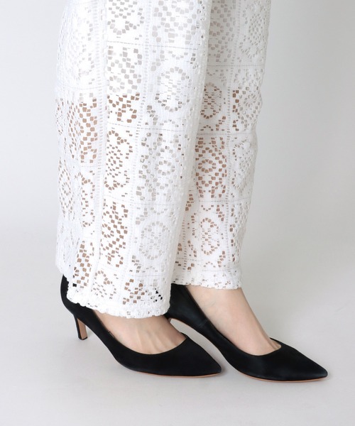 Jines（ジネス）の「ブロックレース ワイドパンツ（その他パンツ・レディース・ブラック/オフホワイト・38）」の11枚目の写真