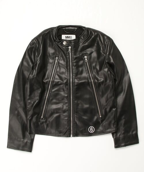 MM6 Maison Margiela(エムエムシックス メゾン マルジェラ)の「MM6 Maison Margiela(エムエムシックス メゾン マルジェラ)Kids & Junior ライダースジャケットブルゾン(ライダースジャケット・キッズ・ブラック・12Y/14Y/16Y)」の7枚目の写真