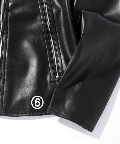 MM6 Maison Margiela(エムエムシックス メゾン マルジェラ)の「MM6 Maison Margiela(エムエムシックス メゾン マルジェラ)Kids & Junior ライダースジャケットブルゾン(ライダースジャケット・キッズ・ブラック・12Y/14Y/16Y)」の5枚目の写真
