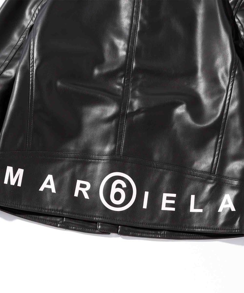 MM6 Maison Margiela(エムエムシックス メゾン マルジェラ)の「MM6 Maison Margiela(エムエムシックス メゾン マルジェラ)Kids & Junior ライダースジャケットブルゾン(ライダースジャケット・キッズ・ブラック・12Y/14Y/16Y)」の6枚目の写真