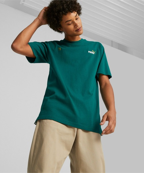 PUMA（プーマ）の「PUMA プーマ メンズ NO.1 ロゴ セレブレーション Tシャツ（Tシャツ/カットソー・メンズ・ブラック/グリーン/ベージュ/ネイビー・MEDIUM/X-SMALL/X-LARGE/SMALL/LARGE）」の4枚目の写真