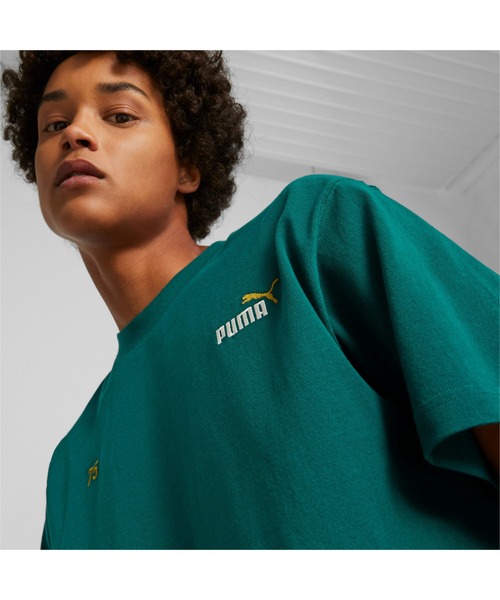 PUMA（プーマ）の「PUMA プーマ メンズ NO.1 ロゴ セレブレーション Tシャツ（Tシャツ/カットソー・メンズ・ブラック/グリーン/ベージュ/ネイビー・MEDIUM/X-SMALL/X-LARGE/SMALL/LARGE）」の14枚目の写真