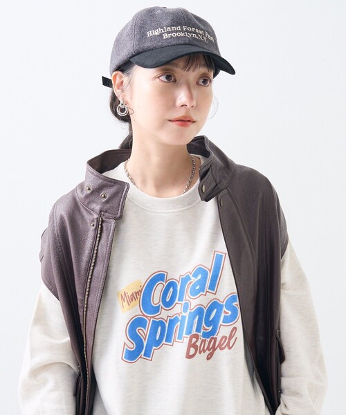 FREAK'S STORE(フリークスストア)の「スナックパッケージ スウェット/ロゴスウェット(スウェット・レディース・ナチュラル/チャコールグレー・フリ-)」の1枚目の写真