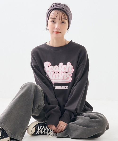 FREAK'S STORE(フリークスストア)の「スナックパッケージ スウェット/ロゴスウェット(スウェット・レディース・ナチュラル/チャコールグレー・フリ-)」の5枚目の写真