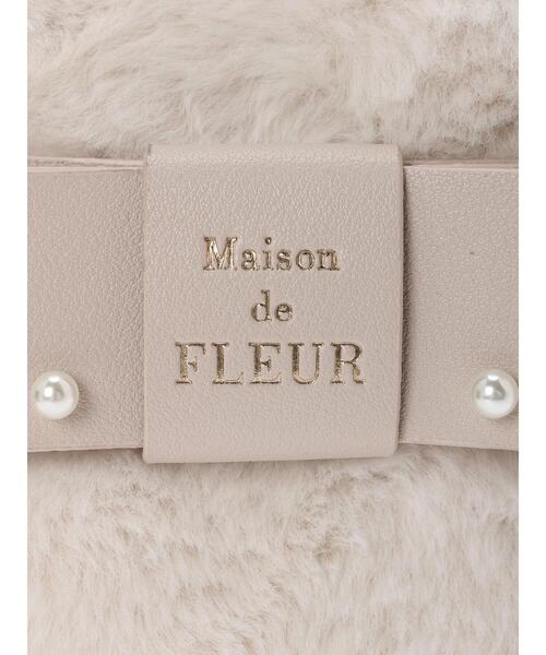 Maison de FLEUR（メゾンドフルール）の「パールリボンファーショルダーバッグ（ショルダーバッグ・レディース・ピンク/アイボリー/グレイッシュベージュ・FREE）」の12枚目の写真