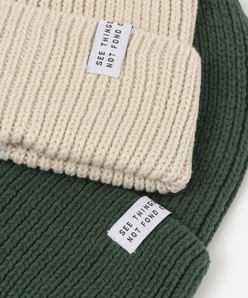 GLOBAL WORK（グローバルワーク）の「洗えるニットワッチ/983941（ニットキャップ/ビーニー・キッズ・アイボリー/グリーン/ブラック・FREE）」の11枚目の写真