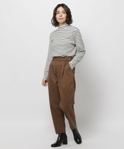 niko and...(ニコアンド)の「ウォームジンジャーハイネックプルオーバー(Tシャツ/カットソー・レディース・ブラック/ホワイト/ベージュ/オフホワイト/オレンジ・MEDIUM/LARGE)」の6枚目の写真