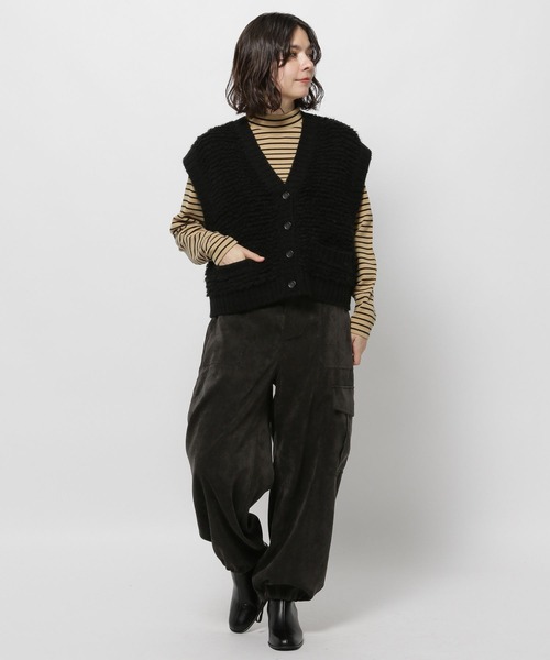 niko and...(ニコアンド)の「ウォームジンジャーハイネックプルオーバー(Tシャツ/カットソー・レディース・ブラック/ホワイト/ベージュ/オフホワイト/オレンジ・MEDIUM/LARGE)」の18枚目の写真