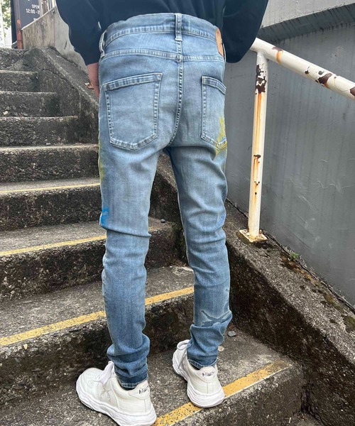 roarguns（ロアーガンズ）の「DENIM STENCIL（デニムパンツ・メンズ・インディゴブルー・2）」の10枚目の写真