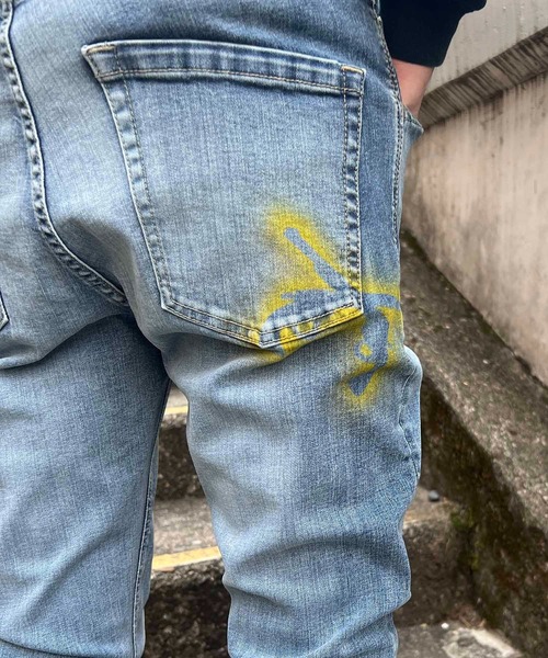 roarguns（ロアーガンズ）の「DENIM STENCIL（デニムパンツ・メンズ・インディゴブルー・2）」の11枚目の写真