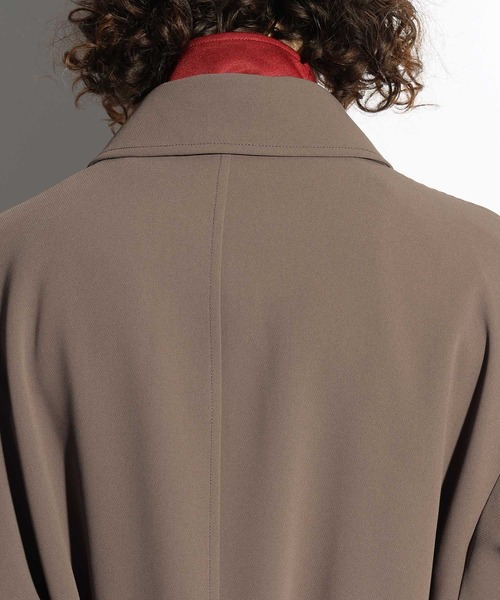 HARE（ハレ）の「ZIPモーターサイクルコート(HARE)（ステンカラーコート・メンズ・ブラウン/ブラック・SMALL/MEDIUM）」の13枚目の写真