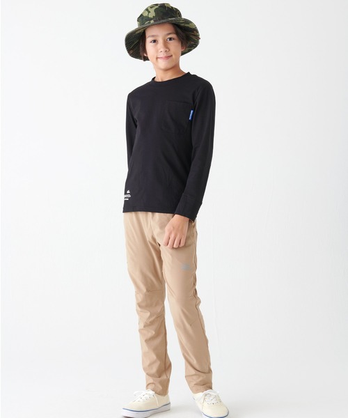 KRIFF MAYER Kid's Collection（クリフメイヤーキッズコレクション）の「【UVカット】UVさらすべ袖ペロ配色T（Tシャツ/カットソー・キッズ・サックスブルー/ブラック/イエロー/グレー・150/140/130/120/170/160）」の8枚目の写真