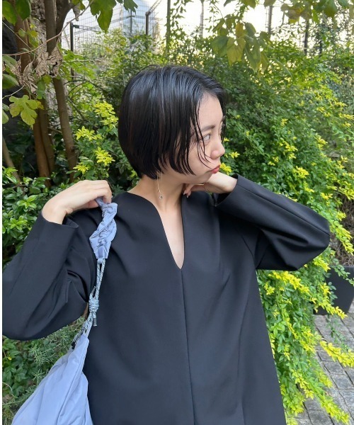 emmi（エミ）の「【emmi atelier】ムーン型ボディーバック（ショルダーバッグ・レディース・ライトブルー/ブラック/ホワイト・FREE）」の14枚目の写真