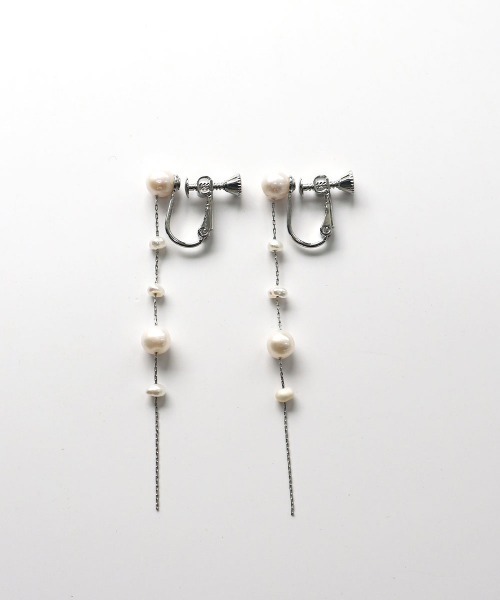 CEMONEMO（セモネモ）の「淡水パール ロングチェーン イヤリング（イヤリング・レディース・その他4/その他1/その他2/その他3・FREE）」の11枚目の写真
