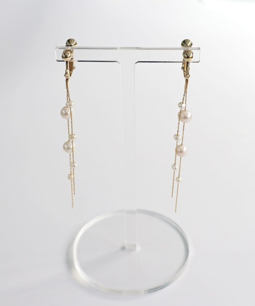 CEMONEMO（セモネモ）の「淡水パール ロングチェーン イヤリング（イヤリング・レディース・その他4/その他1/その他2/その他3・FREE）」の16枚目の写真