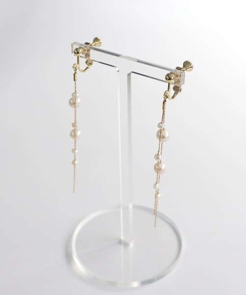 CEMONEMO（セモネモ）の「淡水パール ロングチェーン イヤリング（イヤリング・レディース・その他4/その他1/その他2/その他3・FREE）」の17枚目の写真