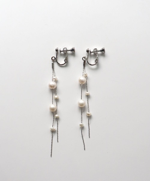CEMONEMO（セモネモ）の「淡水パール ロングチェーン イヤリング（イヤリング・レディース・その他4/その他1/その他2/その他3・FREE）」の18枚目の写真