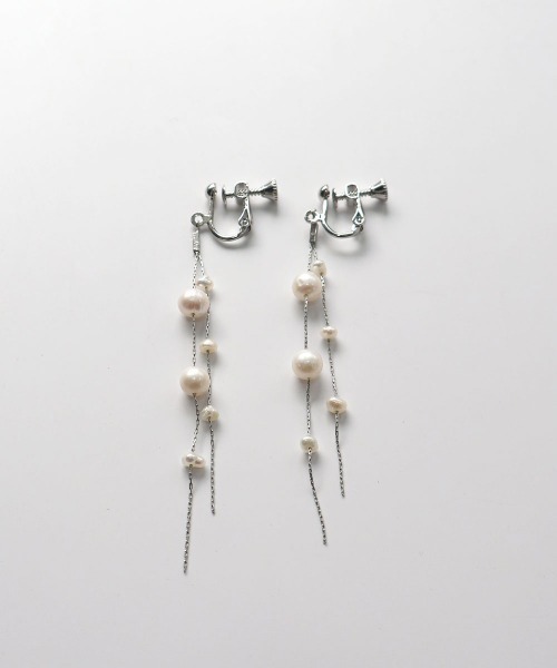 CEMONEMO（セモネモ）の「淡水パール ロングチェーン イヤリング（イヤリング・レディース・その他4/その他1/その他2/その他3・FREE）」の19枚目の写真
