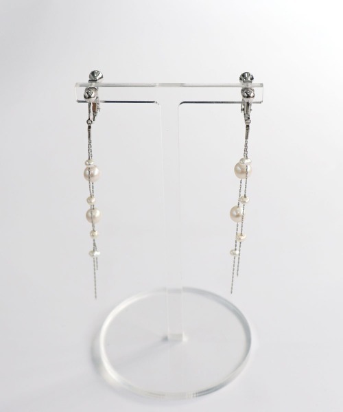 CEMONEMO（セモネモ）の「淡水パール ロングチェーン イヤリング（イヤリング・レディース・その他4/その他1/その他2/その他3・FREE）」の20枚目の写真