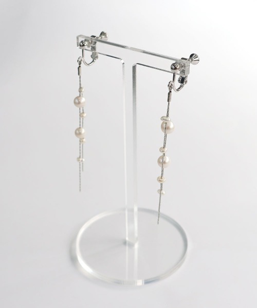 CEMONEMO（セモネモ）の「淡水パール ロングチェーン イヤリング（イヤリング・レディース・その他4/その他1/その他2/その他3・FREE）」の21枚目の写真