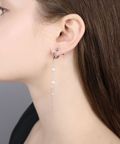 CEMONEMO（セモネモ）の「淡水パール ロングチェーン イヤリング（イヤリング・レディース・その他4/その他1/その他2/その他3・FREE）」の22枚目の写真