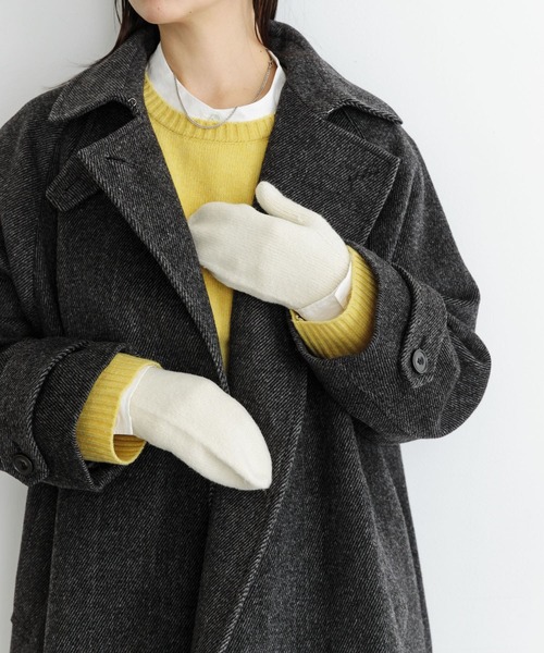 URBAN RESEARCH（アーバンリサーチ）の「ミトン（手袋・レディース・ホワイト/ベージュ/ネイビー・FREE）」の4枚目の写真
