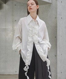 seyto | Long frill big collar shirt / ロングフリルビックカラーシャツ(シャツ/ブラウス)