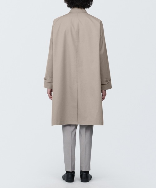 無印良品（ムジルシリョウヒン）の「紳士　撥水ステンカラーコート（裏地あり）（ステンカラーコート・メンズ・グレー系1/ベージュ系1/ネイビー系・S/XL/L）」の18枚目の写真