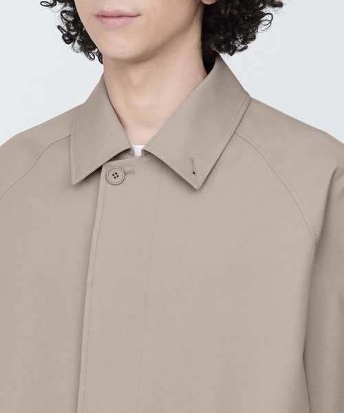 無印良品（ムジルシリョウヒン）の「紳士　撥水ステンカラーコート（裏地あり）（ステンカラーコート・メンズ・グレー系1/ベージュ系1/ネイビー系・S/XL/L）」の19枚目の写真