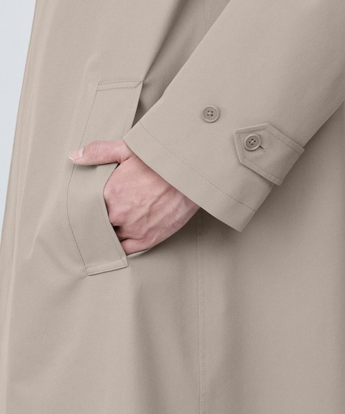 無印良品（ムジルシリョウヒン）の「紳士　撥水ステンカラーコート（裏地あり）（ステンカラーコート・メンズ・グレー系1/ベージュ系1/ネイビー系・S/XL/L）」の20枚目の写真