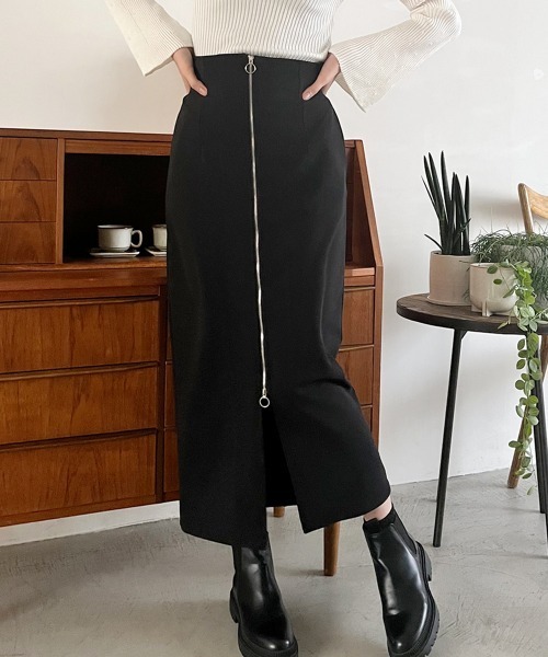 Rejoule（リジュール）の「ダブルジッパーロングスカート（スカート