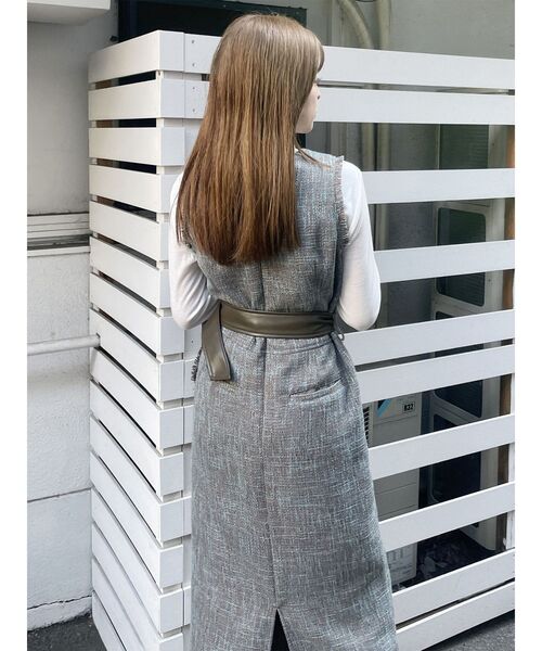 MURUA（ムルーア）の「ツイードジャンパースカート（ワンピース・レディース・ブラック/その他1/グレー・FREE）」の20枚目の写真