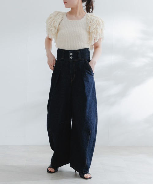 URBAN RESEARCH ROSSO WOMEN(アーバンリサーチ ロッソ)の「atelierSOMETHING TLEB BALLOON(デニムパンツ・レディース・インディゴブルー・SMALL/X-SMALL)」の1枚目の写真