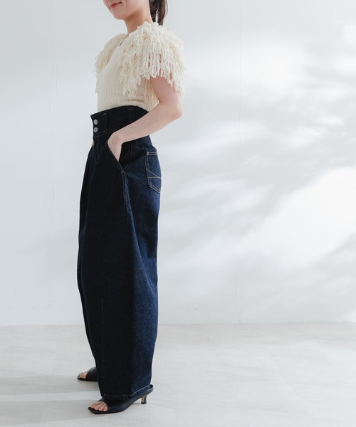 URBAN RESEARCH ROSSO WOMEN(アーバンリサーチ ロッソ)の「atelierSOMETHING TLEB BALLOON(デニムパンツ・レディース・インディゴブルー・SMALL/X-SMALL)」の14枚目の写真